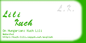 lili kuch business card